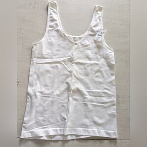 J.Crew Factory NWT Layering Tank Top White Large